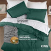 Picture of Utopia Bedding Duvet Cover King Size - 1 Duvet Cover with 2 Pillow Shams - 3 Piece Bedding Duvet Cover with Zipper Closure - Soft Brushed Microfiber, 104 X 90 Inches (King, Emerald)