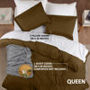 Picture of Utopia Bedding Duvet Cover Queen Size - 1 Duvet Cover with 2 Pillow Shams - 3 Piece Bedding Duvet Cover with Zipper Closure - Soft Brushed Microfiber, 90 X 90 Inches (Queen, Mocha)