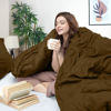 Picture of Utopia Bedding Duvet Cover Queen Size - 1 Duvet Cover with 2 Pillow Shams - 3 Piece Bedding Duvet Cover with Zipper Closure - Soft Brushed Microfiber, 90 X 90 Inches (Queen, Mocha)
