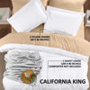 Picture of Utopia Bedding Duvet Cover Cal King Size - 1 Duvet Cover with 2 Pillow Shams - 3 Piece Bedding Duvet Cover with Zipper Closure - Soft Brushed Microfiber, 104 X 98 Inches (Cal King, White)
