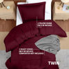 Picture of Utopia Bedding Duvet Cover Twin Size - 1 Duvet Cover with 1 Pillow Sham - 2 Piece Bedding Duvet Cover with Zipper Closure - Soft Brushed Microfiber, 68 X 90 Inches (Twin/Twin XL, Burgundy)