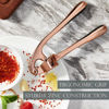 Picture of Premium Garlic Press, Professional Garlic Mincer, Easy to Squeeze and Clean, Rust Proof & Dishwasher Safe, Efficient Ginger Crusher - Antique Copper