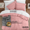 Picture of Utopia Bedding Duvet Cover Queen Size - 1 Duvet Cover with 2 Pillow Shams - 3 Pieces Bedding Duvet Cover with Zipper Closure - Soft Brushed Microfiber, 90 X 90 Inches (Queen, Pink)