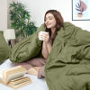 Picture of Utopia Bedding Duvet Cover Queen Size - 1 Duvet Cover with 2 Pillow Shams - 3 Pieces Bedding Duvet Cover with Zipper Closure - Soft Brushed Microfiber, 90 X 90 Inches (Queen, Olive)