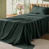 Picture of Bedsure Twin XL Sheet Sets Dorm Bedding - Soft Extra Long Twin Bed Sheets, 3 Pieces Hotel Luxury Forest Green Sheets Twin XL, Easy Care Microfiber Sheet Set