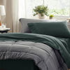 Picture of Bedsure Twin XL Sheet Sets Dorm Bedding - Soft Extra Long Twin Bed Sheets, 3 Pieces Hotel Luxury Forest Green Sheets Twin XL, Easy Care Microfiber Sheet Set