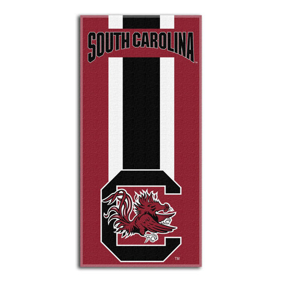 Picture of Northwest NCAA South Carolina Fighting Gamecocks Unisex-Adult Beach Towel, 30" x 60", Zone Read