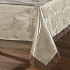Picture of sancua 100% Waterproof Rectangle PVC Tablecloth - 70 x 120 Inch - Oil Proof Spill Proof Vinyl Table Cloth, Wipe Clean Table Cover for Dining Table, Buffet Parties and Camping, Crystal Clear