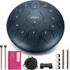 Picture of LEKATO Steel Tongue Drum 12 Inch 13 Tones, Rain Drum for Outside Beginner Handpan Drum Percussion for Meditation Yoga Musical Education, Best Gift for Family/Friends