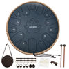 Picture of LEKATO Steel Tongue Drum 13 Inch 15 Notes Steel Drum C Key Beginner/Professional Handpan Drum Percussion for Meditation Yoga Musical Education, Best Gift for Familes/Friends