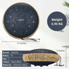 Picture of LEKATO Steel Tongue Drum 13 Inch 15 Notes Steel Drum C Key Beginner/Professional Handpan Drum Percussion for Meditation Yoga Musical Education, Best Gift for Familes/Friends