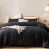 Picture of ROSGONIA Oversized King Comforter Black, 3pcs(1 Boho Comforter & 2 Pillowcases) Soft Lightweight Oversized King Size Comforter Sets All Season Bedding