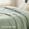 Picture of Bedsure Queen Comforter Set - Celadon Green Soft Bedding for All Seasons, Cationic Dyed Bed Set, 3 Pieces, 1 Queen Size Comforter (90"x90") and 2 Pillow Shams (20"x26"+2")
