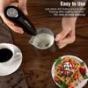 Picture of SIMPLETaste Milk Frother Handheld Battery Operated Electric Foam Maker, Drink Mixer with Stainless Steel Whisk and Stand for Cappuccino, Bulletproof Coffee, Latte