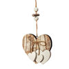 Picture of Sun&Beam Heart-shaped Wooden Decorative Hanging Handmade Hearts Ornaments for Wedding Party Valentine Christmas Home Decoration Car Décor (D-#1, 1Pcs)
