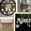 Picture of Sun&Beam Heart-shaped Wooden Decorative Hanging Handmade Hearts Ornaments for Wedding Party Valentine Christmas Home Decoration Car Décor (D-#1, 1Pcs)