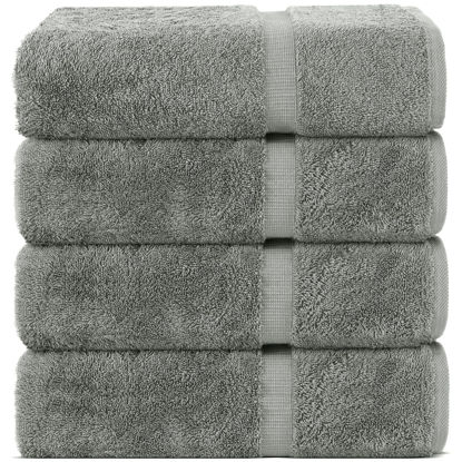 Picture of Chakir Turkish Linens | Hotel & Spa Quality 100% Cotton Premium Turkish Towels | Soft & Absorbent (4-Piece Bath Towels, Gray)