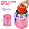Picture of Pawtong 10oz Soup Thermo for Hot Food Kids Insulated Food Jar,Thermo Hot Food Lunch Container, Width Mouth Stainless Steel Lunch Box for Kids with Spoon (Pink-mermaid)