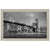 Picture of Americanflat 8.5x14 Picture Frame with Shatter-Resistant Glass - Gallery Style Frame with Engineered Wood - Signature Collection - Photo Frame for Wall Display - Driftwood