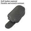 Picture of KIWEN 2 Packs Sunglasses Holders for Car Visor, Magnetic Leather Glasses Eyeglass Clip for Car, Ticket Card Clip Sunglasses Mount, Car Visor Accessories Gadgets (2, Black)
