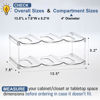 Picture of LANDNEOO Stackable Water Bottle Organizer Holder - for Stanley & Others' Large Tumbler Organization - Clear Wine Rack, Bottle Holder for Home Countertop Fridge Pantry Shelf, 2 Tier Hold 6