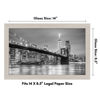 Picture of Americanflat 8.5x14 Picture Frame with Shatter-Resistant Glass - Gallery Style Frame with Engineered Wood - Signature Collection - Photo Frame for Wall Display - Light Wood