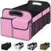 Picture of Femuar Car Trunk Organizer, Car Storage Organizer with Large Capacity Waterproof Collapsible Trunk Organizer for Car Suv/Jeep/Sedan (Pink, Standard)