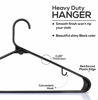 Picture of Utopia Home Plastic Hangers 50 Pack - Clothes Hanger with Hooks - Durable & Space Saving Coat Hanger - Heavy Duty Black Hangers - Skirt Hangers