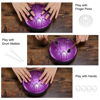 Picture of Steel Tongue Drum 6 Inch 11 Notes, LEKATO Steel Drum D Major Beginner Hand Drum Percussion for Musical Education Zen Meditation Yoga, Christmas Gift for Families/Friends