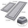 Picture of Mattitude Kitchen Mat [2 PCS] Cushioned 0.47 inch Non-Skid Waterproof Rugs Ergonomic Comfort Standing Mat for Floor, Office, Sink, Laundry, Gray and Gray