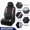 Picture of Skechers Memory Foam Car Seat Covers, Air Cool Mesh Thick Seat Covers, Two Front Car Seat Protector, Airbag Compatible, Automotive Comfort Protection for Most Cars, Vans,Trucks, SUVs,Pink