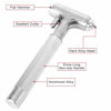 Picture of MOTORBUDDY Car Safety Hammer, Fireproof Metal Emergency Escape Hammer with Hard Alloy Head Window Breaker and Seat Belt Cutter, Aluminium Alloy Emergency Escape Tool for Car Accidents