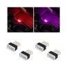 Picture of Augeny 4 PCS USB LED Car Interior Atmosphere Lamp, Plug-in USB Decor Night Light, Portable Auto Ambient Lighting Kit, Universal Vehicle Interior Accessories for Most Cars (2 Red+2 Purple)