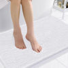 Picture of Smiry Luxury Chenille Bathroom Rugs 36x24, Extra Soft and Absorbent Shaggy Bath Mat, Machine Washable, Non-Slip Plush Carpet Runner for Tub, Shower, and Floor, Home Decor Accessories, White
