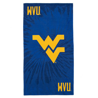 Picture of Northwest NCAA West Virginia Mountaineers Unisex-Adult Beach Towel, 30" x 60", Psychedelic