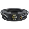 Picture of XLR Cables 100ft 1 Pack, Professional Gold-Plated Rean Connectors from Neutrik, Kevlar-Reinforced Nylon Braided XLR Microphone Cable, Mic Cable, Durable Shielded and Balanced XLR Male to Female Cord