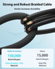 Picture of XLR Cables 100ft 1 Pack, Professional Gold-Plated Rean Connectors from Neutrik, Kevlar-Reinforced Nylon Braided XLR Microphone Cable, Mic Cable, Durable Shielded and Balanced XLR Male to Female Cord