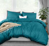 Picture of Utopia Bedding Duvet Cover Queen Size - 1 Duvet Cover with 2 Pillow Shams - 3 Piece Bedding Duvet Cover with Zipper Closure - Soft Brushed Microfiber, 90 X 90 Inches (Queen, Denim Blue)