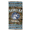 Picture of Northwest NCAA North Carolina Tar Heels Unisex-Adult Beach Towel, 30" x 60", Realtree Stripes