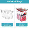 Picture of Vtopmart 4 Pack Clear Stackable Storage Bins with Lids, Large Plastic Containers with Handle for Pantry Organizer and Storage,Perfect for Kitchen,Fridge,Cabinet, Closet,Bathroom Organization