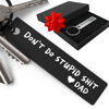 Picture of Dont Do Stupid Sht Key Chain - Laser Engraved Keychain for New driver, Son or Daughter Gift - (Black, Don't Do Stupid - Love Dad)