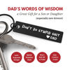 Picture of Dont Do Stupid Sht Key Chain - Laser Engraved Keychain for New driver, Son or Daughter Gift - (Black, Don't Do Stupid - Love Dad)