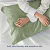 Picture of Bedsure Cooling Pillow Cases Queen Size Set of 2, Rayon Derived from Bamboo Cooling Pillowcase for Hot Sleepers, Soft & Silky Pillow Covers with Envelope Closure, Sage Green, Gifts, 20x30 Inches