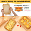 Picture of Air Fryer Disposable Paper Liners: 125Pcs Rectangle 8.6x5.5" Parchment Paper Non-stick Food Grade Liners for Dual Basket | Rectangular Air Fryer