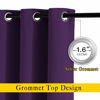 Picture of NICETOWN 72 inches Bedroom Curtains Panels - Functional Blackout Curtains/Panels for Bedroom, Thermal Insulated, Privacy Assured (Set of 2, 52 x 72 inches in Royal Purple)