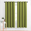 Picture of NICETOWN Green Blackout Draperies Curtains - Window Treatment Thermal Insulated Solid Grommet Blackout Curtains/Drapes for Bedroom (Set of 2 Panels, 52 by 72 Inch, Fresh Green)