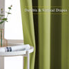 Picture of NICETOWN Green Blackout Draperies Curtains - Window Treatment Thermal Insulated Solid Grommet Blackout Curtains/Drapes for Bedroom (Set of 2 Panels, 52 by 72 Inch, Fresh Green)