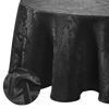 Picture of Elrene Home Fashions Caiden Elegance Damask Waterproof, Stain & Wrinkle Resistant Fabric Tablecloth, 60" x 84" Oval, Black