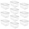 Picture of Vtopmart 10 Pack Clear Stackable Storage Bins with Lids, Large Plastic Containers with Handle for Pantry Organizer and Storage,Perfect for Kitchen,Fridge,Cabinet, Closet,Bathroom Organization