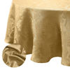 Picture of Elrene Home Fashions Caiden Elegance Damask Waterproof, Stain & Wrinkle Resistant Fabric Tablecloth, 60" x 84" Oval, Gold